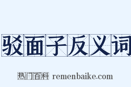 驳面子反义词是什么意思的图片
